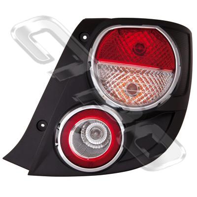 REAR LAMP - R/H - CHROME RIM - TO SUIT HOLDEN BARINA 2011-  5DR