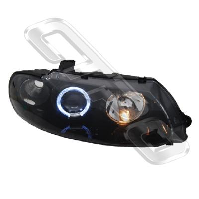 HEADLAMP - R/H - LED PERFORMANCE STYLE - BLACK - TO SUIT HOLDEN COMMODORE VT 1997-99