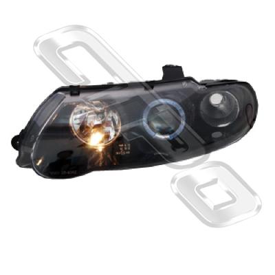 HEADLAMP - L/H - LED PERFORMANCE STYLE - BLACK - TO SUIT HOLDEN COMMODORE VX 2000-02