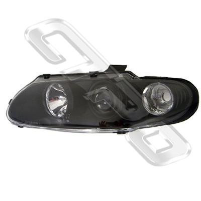 HEADLAMP - L/H - PERFORMANCE STYLE - BLACK - TO SUIT HOLDEN COMMODORE VT 1997-99