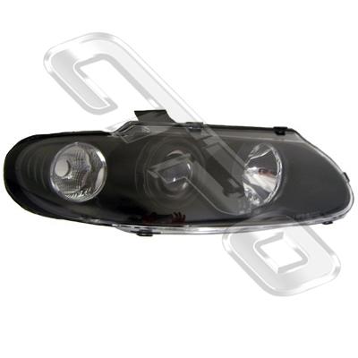 HEADLAMP - R/H - PERFORMANCE STYLE - BLACK - TO SUIT HOLDEN COMMODORE VT 1997-99