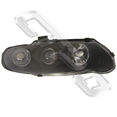 HEADLAMP - R/H - PERFORMANCE STYLE - BLACK - TO SUIT HOLDEN COMMODORE VX 2000-02