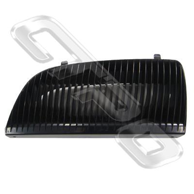 GRILLE - L/H - MAT BLACK - TO SUIT HOLDEN COMMODORE VX 2000-