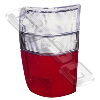 REAR LAMP - L/H - RED & WHITE - TO SUIT HOLDEN JACKAROO 1995-  F/LIFT