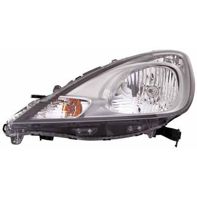 HEADLAMP - L/H - ELECTRIC/MANUAL - CHROME - TO SUIT HONDA FIT / JAZZ 2010- F/LIFT