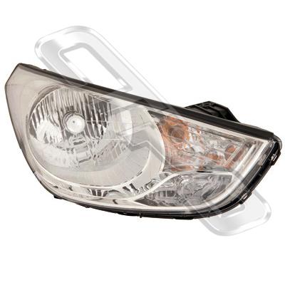 HEADLAMP - R/H - ELECTRIC/MANUAL - CHROME - TO SUIT HYUNDAI TUCSON 2010-