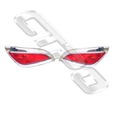 REAR LAMP COVER SET - L&R - IN BUMPER - TO SUIT HYUNDAI IX35 / TUCSON 2010-