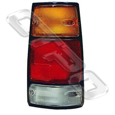 REAR LAMP - L/H - BLACK TRIM - TO SUIT HOLDEN RODEO 1989-92