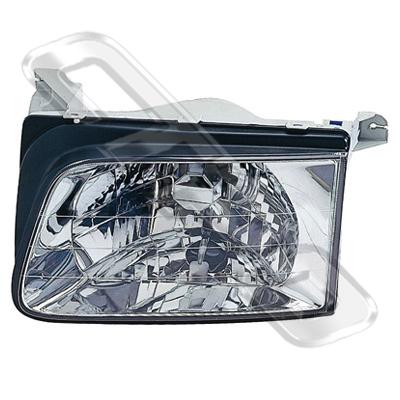 HEADLAMP - L/H - PLASTIC - TO SUIT HOLDEN RODEO TFR 1999-  FACELIFT