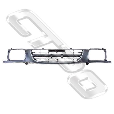 GRILLE - SURROUNDS H/L - DIPS DOWN IN CENTRE - TO SUIT HOLDEN RODEO TFR 1999-