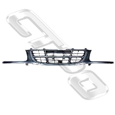 GRILLE - SILVER GREY FLUSH/HEAD LAMP TYPE - TO SUIT HOLDEN RODEO TFR 1998-