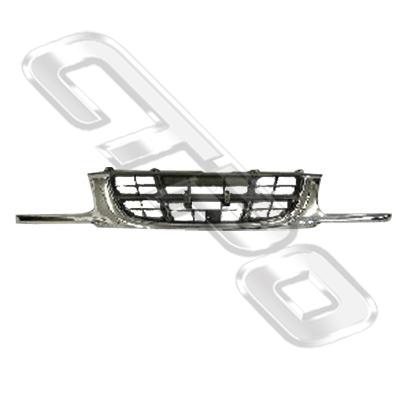 GRILLE - CHROME/SILVER - TO SUIT HOLDEN RODEO TFR 1998-