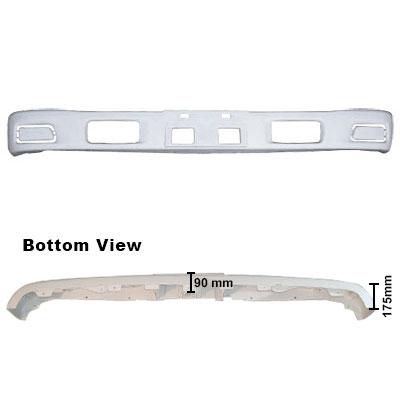 FRONT BUMPER - N/CAB - W/FOG LAMP COVER - WHITE - ISUZU NKR/NPR 2009-