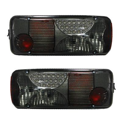 REAR LAMP SET - L&R - LED TYPE - SMOKEY LENS - MAN TGX 2008-