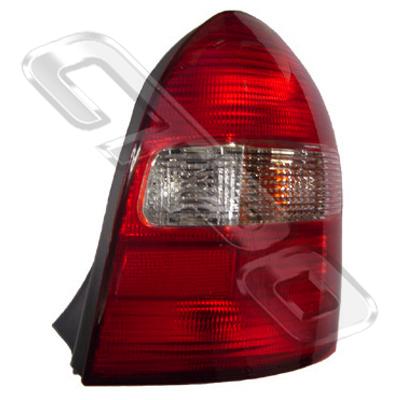 REAR LAMP - R/H - RED/CLEAR - TO SUIT MAZDA 323/PROTEGE BJ 1999-  WAGON