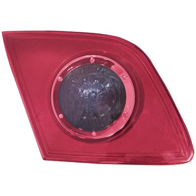 REAR LAMP - L/H - INNER - PINKY RED WITH BLUE CIRCLE - TO SUIT MAZDA 3 2004-    5DR