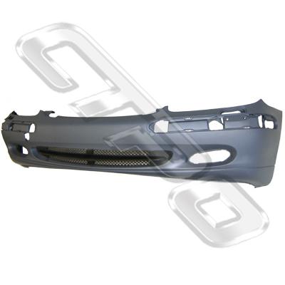 FRONT BUMPER - W/O GRILLE - W/WASHER HOLE - TO SUIT MERCEDES W220 S CLASS 2001-02