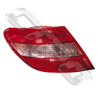 REAR LAMP - L/H - RED/CLEAR - TO SUIT MERCEDES W204 C CLASS 2006-09