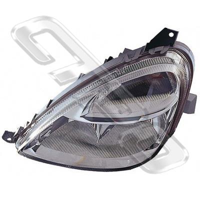 HEADLAMP - L/H - MANUAL/ELECTRIC - CLEAR - TO SUIT MERCEDES W168 A CLASS 2002-03