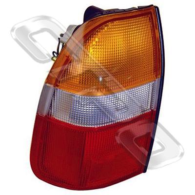 REAR LAMP - L/H - AMBER/CLEAR/RED - TO SUIT MITSUBISHI L200 1997-00