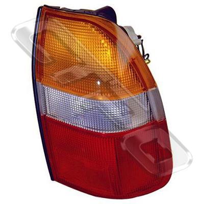 REAR LAMP - R/H - AMBER/CLEAR/RED - TO SUIT MITSUBISHI L200 1997-00