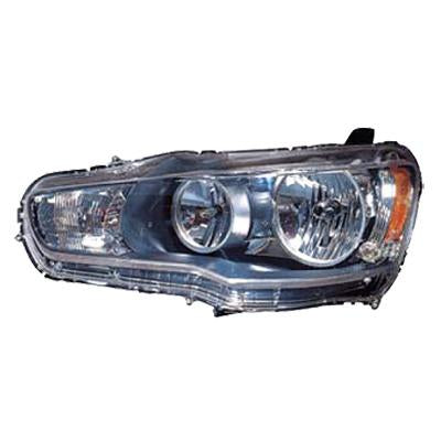 HEADLAMP - R/H - MANUAL - BLACK - TO SUIT MITSUBISHI LANCER CY 2008-