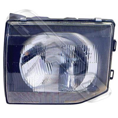 HEADLAMP - L/H - SQUARE H/L - W/E - TO SUIT MITSUBISHI PAJERO 1991-97