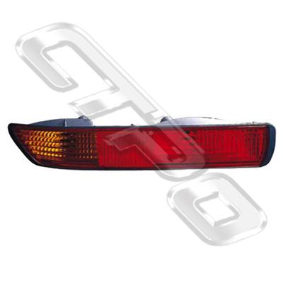 REAR LAMP - L/H - FITS IN BUMPER - AMBER/RED - TO SUIT MITSUBISHI PAJERO 2000-