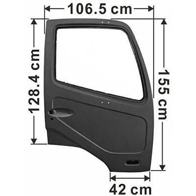 FRONT DOOR SHELL - R/H - WITH MIRROR HOLES - MITSUBISHI FM615/FK516 1994-