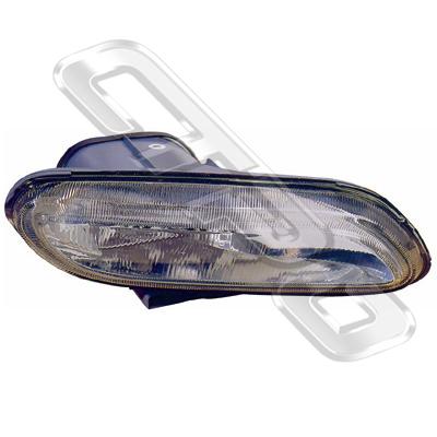 FOG LAMP - R/H - CLEAR - TO SUIT PEUGEOT 406 1996-