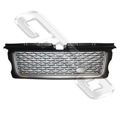 FRONT GRILLE - SILVER - TO SUIT RANGE ROVER SPORT 2005-
