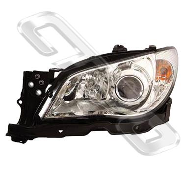 HEADLAMP - L/H - ELECTRIC - CHROME - TO SUIT SUBARU IMPREZA 2005-