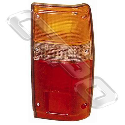 REAR LAMP - R/H - BLACK TRIM - TO SUIT TOYOTA HILUX 2WD/4WD 1984-89