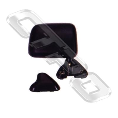 DOOR MIRROR - L/H - BLACK - DOOR MOUNT - TO SUIT TOYOTA HILUX 2WD/4WD 1989-