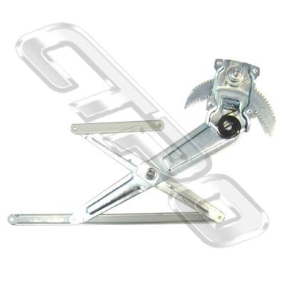 WINDOW REGULATOR - FRONT DOOR - L/H - W/O 1/4 GLASS - TO SUIT TOYOTA HILUX 2WD/4WD 1989-