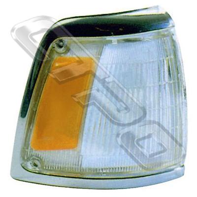 CORNER LAMP - R/H - AMBER/CLEAR  - TO SUIT TOYOTA HILUX 2WD 1992-           CHRM TRIM