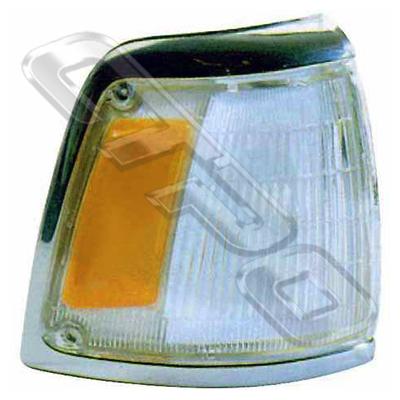 CORNER LAMP - RH - AMBER/CLEAR - TO SUIT TOYOTA HILUX 2WD 1992-           GREY TRIM
