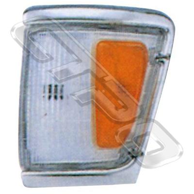 CORNER LAMP - L/H - AMBER/CLEAR  - TO SUIT TOYOTA HILUX 4WD 1992-              CHRM TRIM
