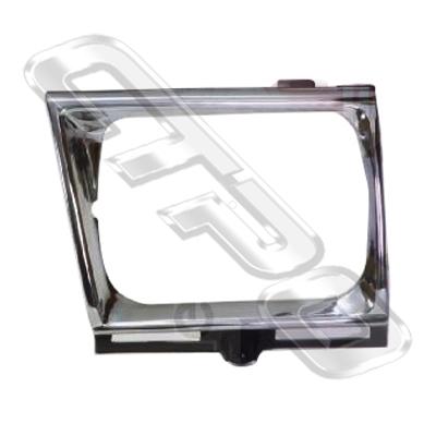 BEZEL - R/H - CHROME - TO SUIT TOYOTA HILUX 4WD 1989-91
