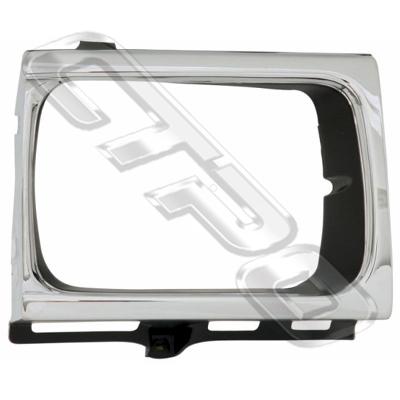 BEZEL - R/H - CHROME/BLACK - TO SUIT TOYOTA HILUX 4WD 1993-95