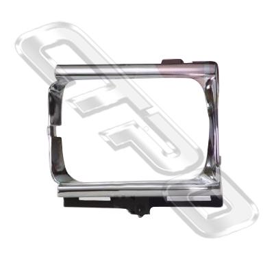 BEZEL - R/H - CHROME/BLACK - TO SUIT TOYOTA HILUX 2WD 1990-