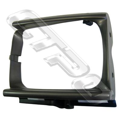 BEZEL - L/H - DARK ARGENT/BLACK - TO SUIT TOYOTA HILUX 2WD 1990-95
