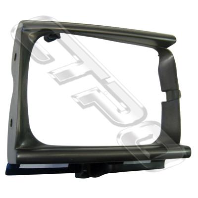BEZEL - R/H - DARK ARGENT/BLACK - TO SUIT TOYOTA HILUX 2WD 1990-95