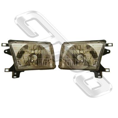 HEADLAMP - SET - L&R - TO SUIT TOYOTA HILUX SURF - KZN185 - 99-  F/LIFT