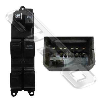 DOOR MASTER POWER WINDOW SWITCH - RHD - TO SUIT TOYOTA HILUX 2005-