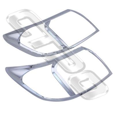 HEADLAMP FRAME SET - CHROME - L&R - TO SUIT TOYOTA HILUX 2011-