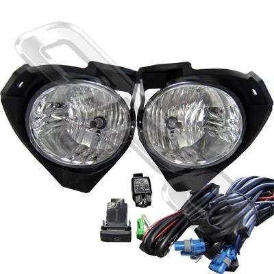 FOG LAMP - SET - L&R - CLEAR - TO SUIT TOYOTA HILUX 2009-