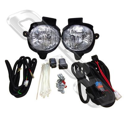 FOG LAMP SET - L&R - W/WIRING & SWITCH - TO SUIT TOYOTA HILUX 2011-