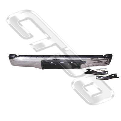 REAR BUMPER - CHROME - STRAIGHT ACROSS TYPE - TO SUIT TOYOTA HILUX 2005-
