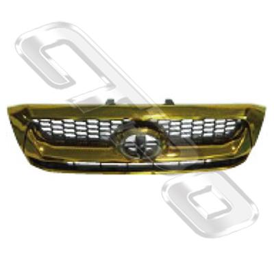 GRILLE - PERFORMANCE TYPE - GOLDEN - TO SUIT TOYOTA HILUX 2009-